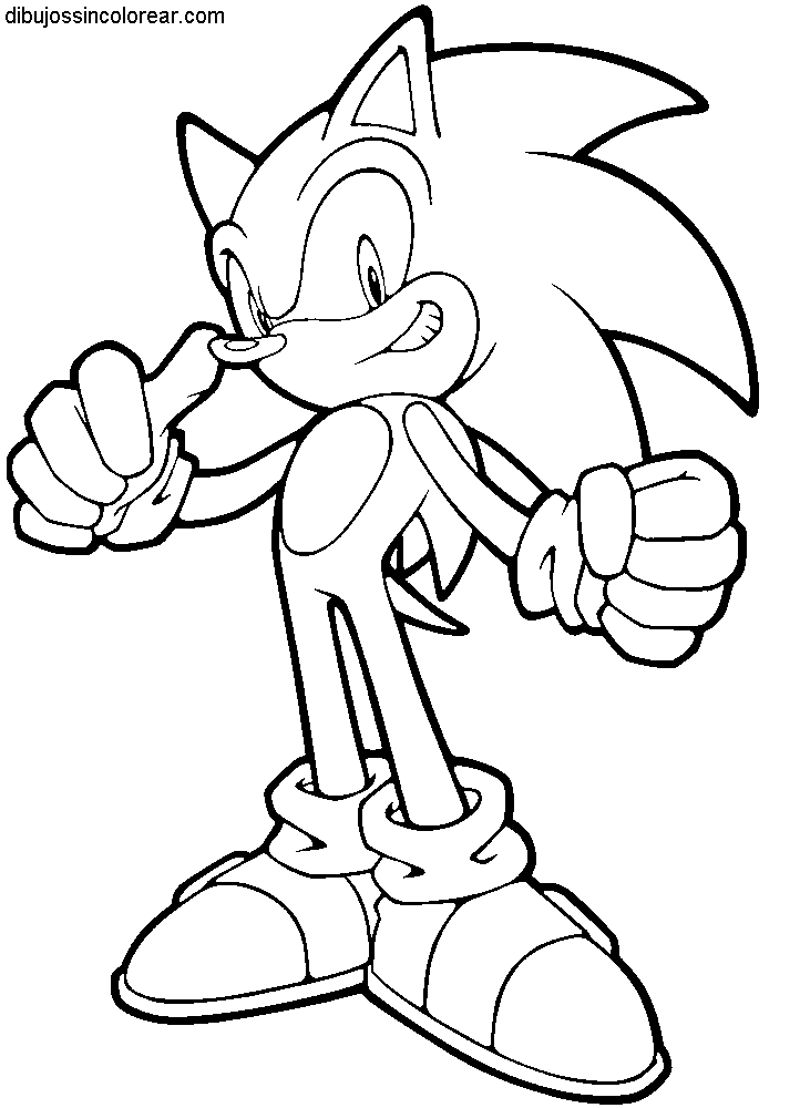 Free Coloring Pages Of Super Sonic Emeralds - Sonic Desenho Para Colorir,  HD Png Download, free png download