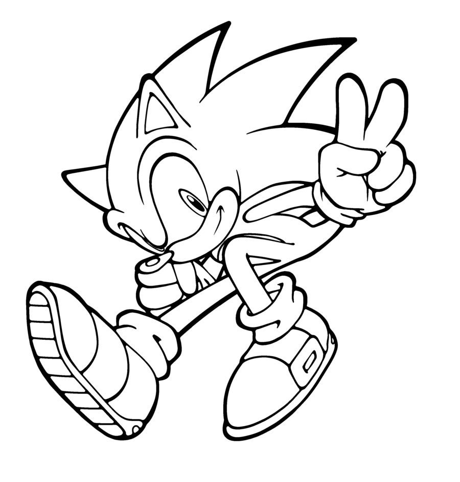Coloring page: Sonic (Video Games) #153832 - Free Printable Coloring Pages