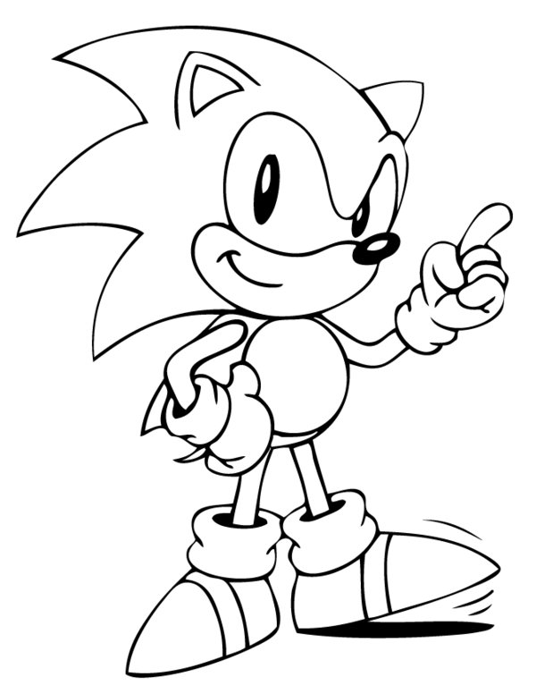 Coloring page: Sonic (Video Games) #153833 - Printable coloring pages