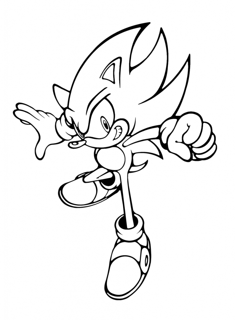 Coloring page: Sonic (Video Games) #153834 - Free Printable Coloring Pages