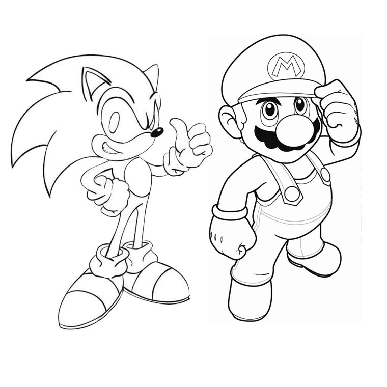 Coloring page: Sonic (Video Games) #153836 - Free Printable Coloring Pages