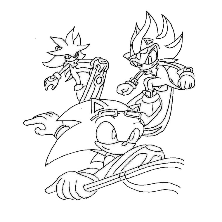 Coloring page: Sonic (Video Games) #153841 - Printable coloring pages