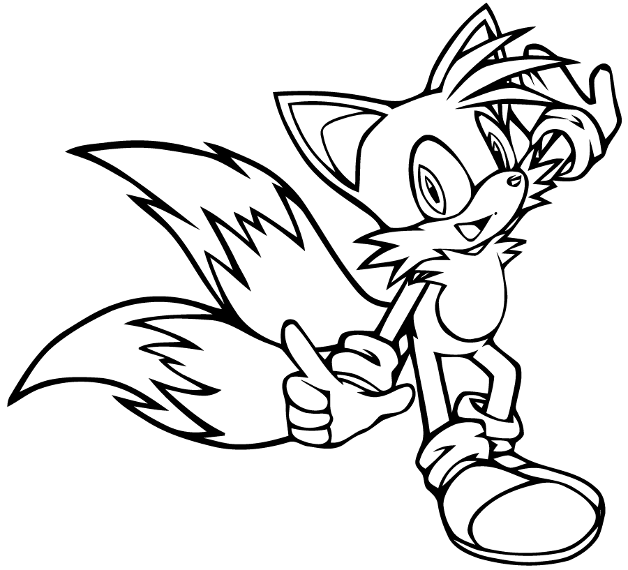 Coloring page: Sonic (Video Games) #153850 - Printable coloring pages