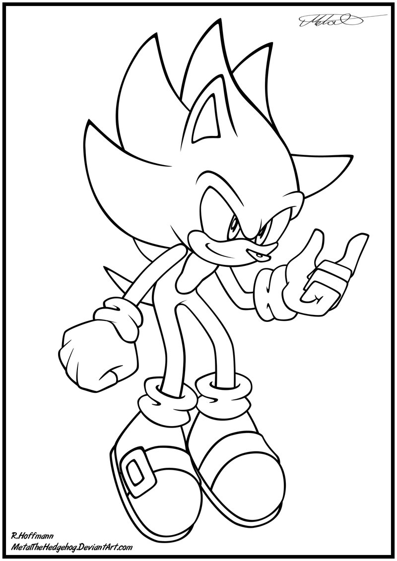 Coloring page: Sonic (Video Games) #153855 - Free Printable Coloring Pages