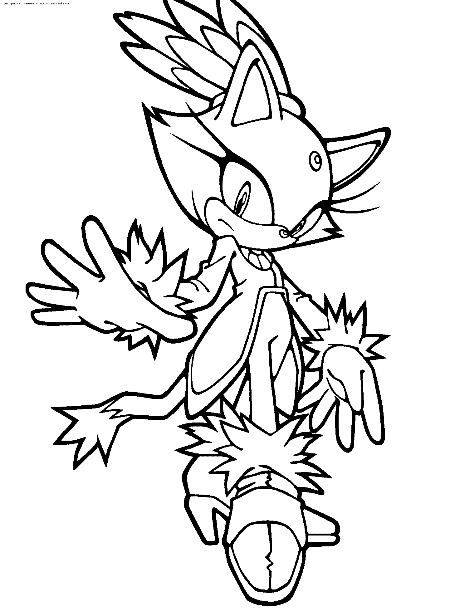 Coloring page: Sonic (Video Games) #153856 - Free Printable Coloring Pages