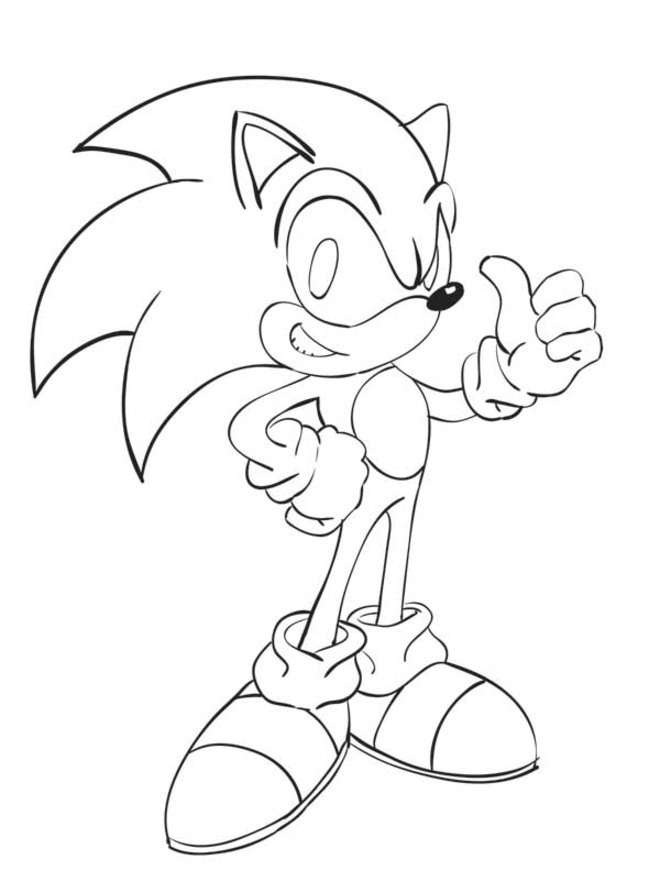 Coloring page: Sonic (Video Games) #153857 - Printable coloring pages