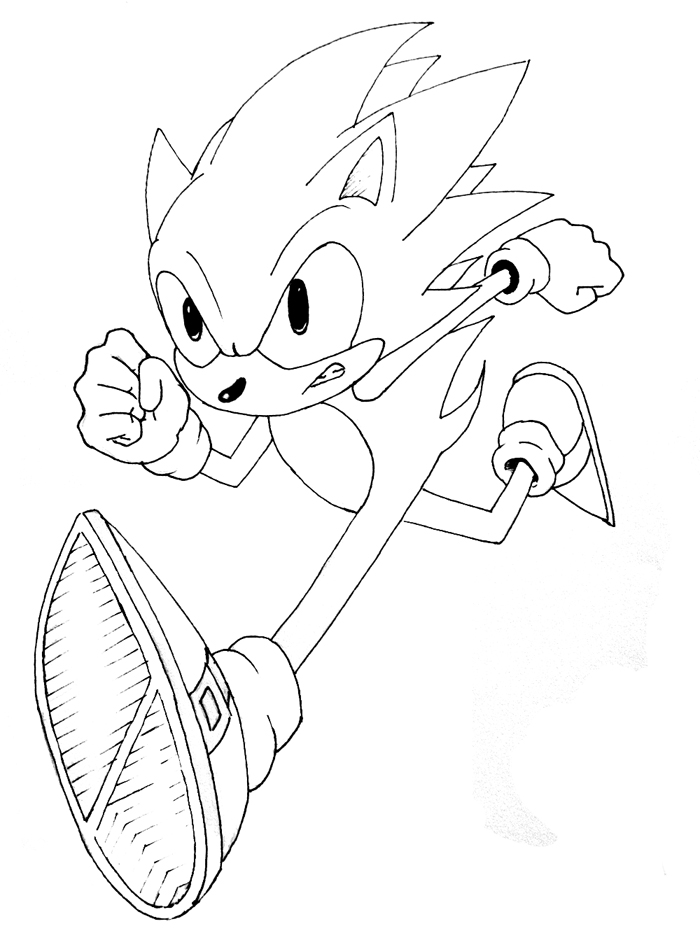 Coloring page: Sonic (Video Games) #153859 - Free Printable Coloring Pages
