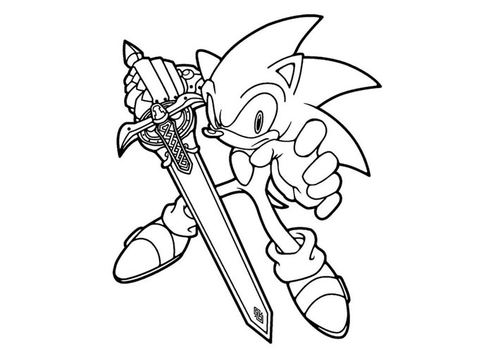 Coloring page: Sonic (Video Games) #153864 - Free Printable Coloring Pages