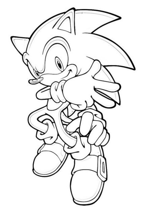 Coloring page: Sonic (Video Games) #153868 - Printable coloring pages