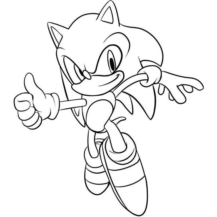 Coloring page: Sonic (Video Games) #153871 - Printable coloring pages