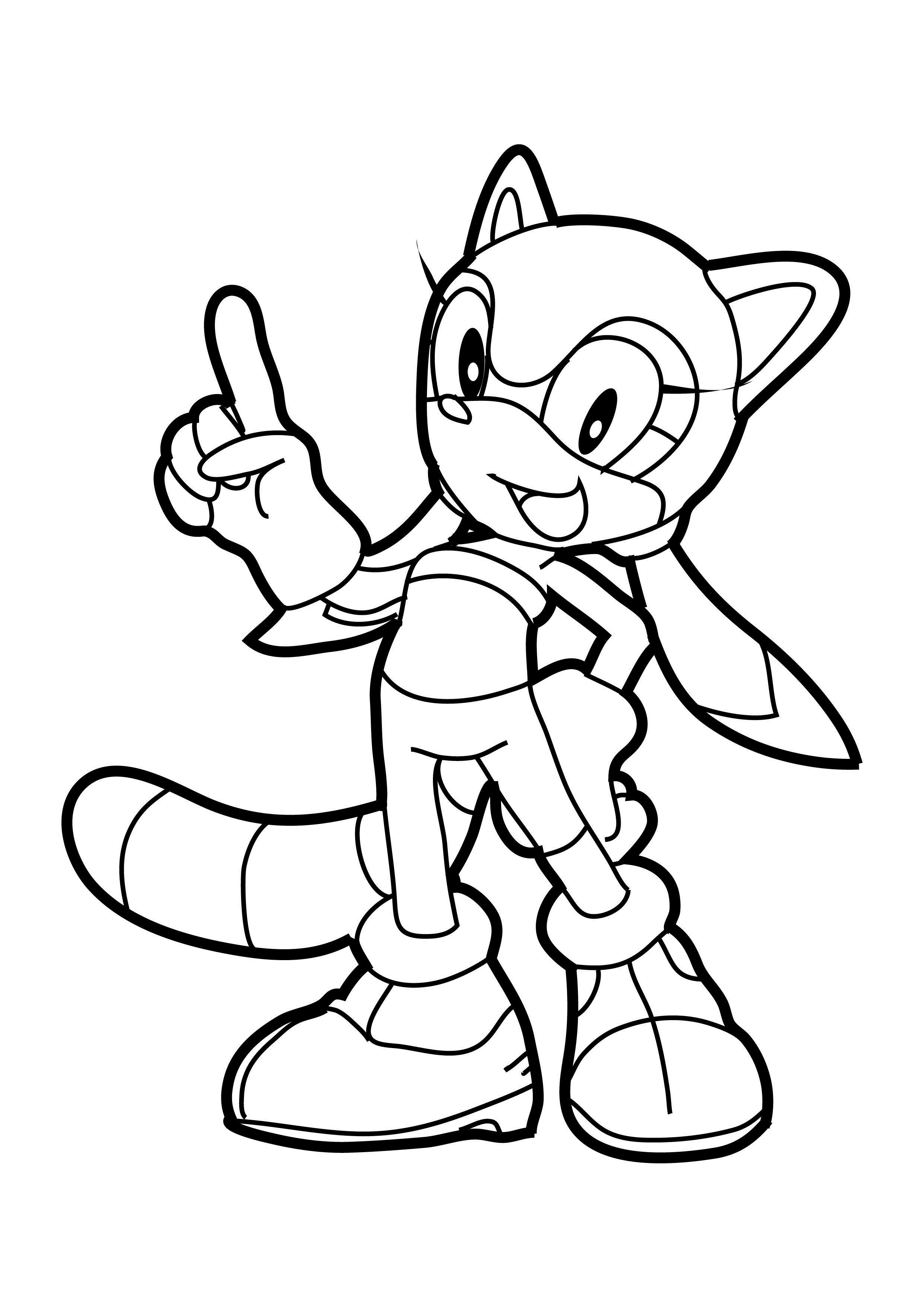 Coloring page: Sonic (Video Games) #153882 - Printable coloring pages