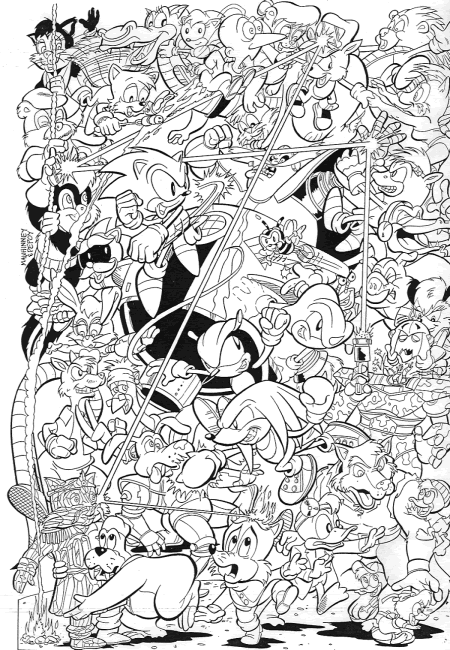 Coloring page: Sonic (Video Games) #153891 - Free Printable Coloring Pages