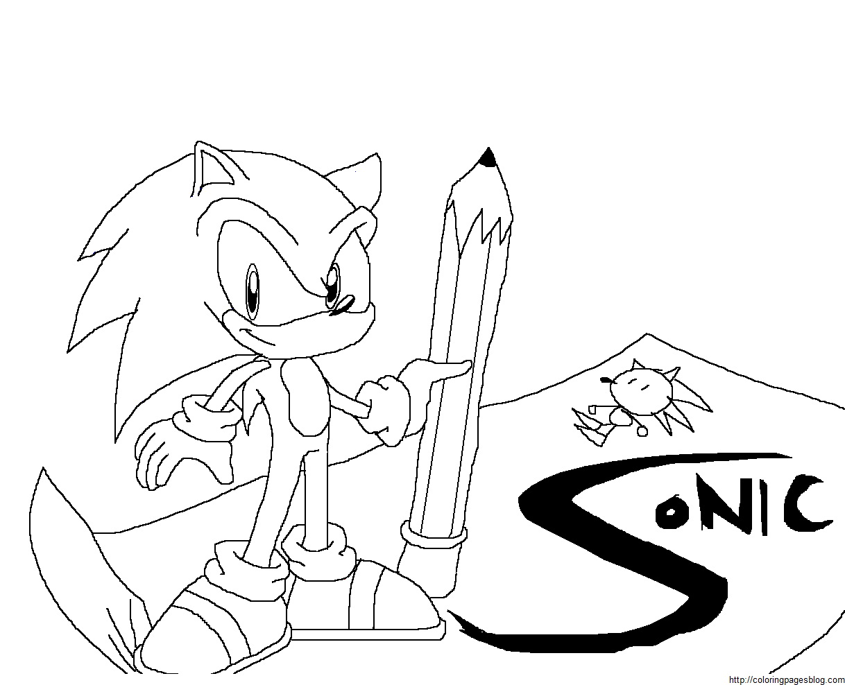 Coloring page: Sonic (Video Games) #153902 - Free Printable Coloring Pages