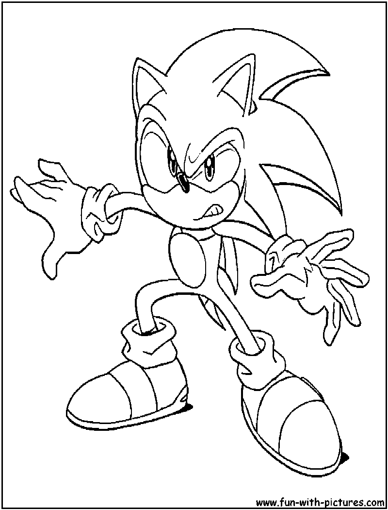 Coloring page: Sonic (Video Games) #153905 - Printable coloring pages