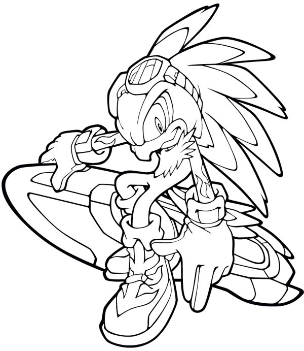 Coloring page: Sonic (Video Games) #153920 - Printable coloring pages
