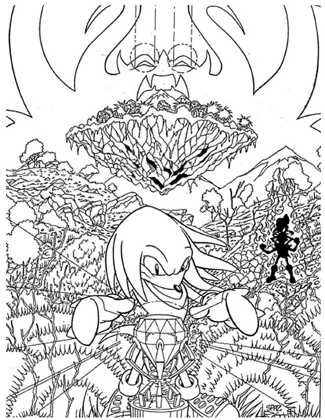 Coloring page: Sonic (Video Games) #153922 - Free Printable Coloring Pages