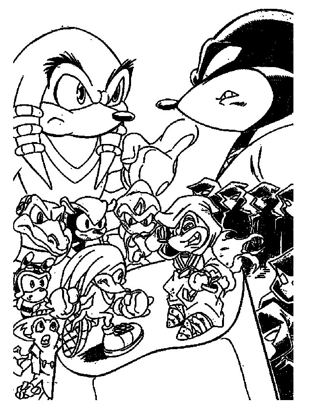 Coloring page: Sonic (Video Games) #153929 - Free Printable Coloring Pages
