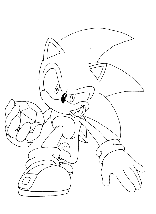 Coloring page: Sonic (Video Games) #153941 - Free Printable Coloring Pages