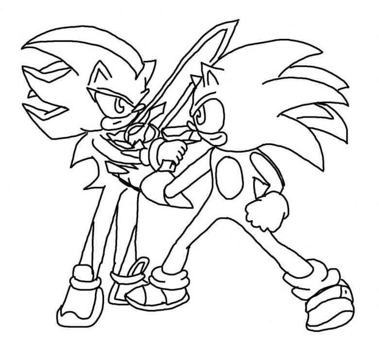 Coloring page: Sonic (Video Games) #153942 - Printable coloring pages