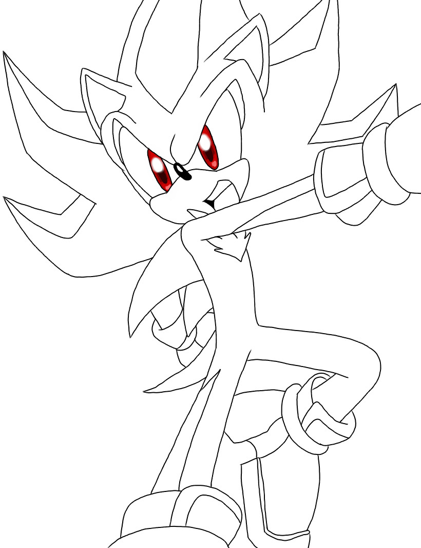 Coloring page: Sonic (Video Games) #153953 - Free Printable Coloring Pages