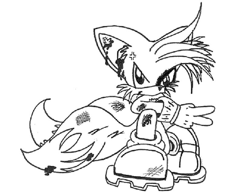 Coloring page: Sonic (Video Games) #153954 - Free Printable Coloring Pages