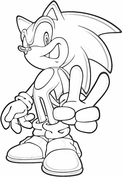 Coloring page: Sonic (Video Games) #153960 - Free Printable Coloring Pages