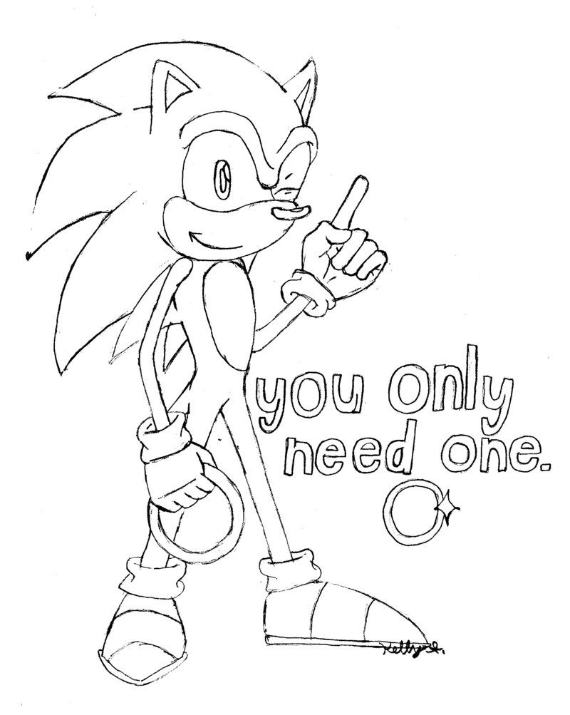 Coloring page: Sonic (Video Games) #153968 - Printable coloring pages
