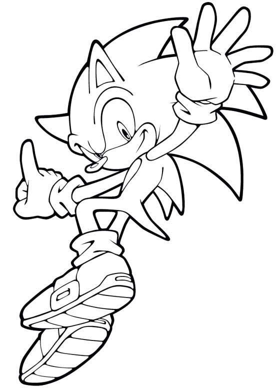 Coloring page: Sonic (Video Games) #153969 - Printable coloring pages