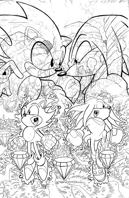Coloring page: Sonic (Video Games) #153980 - Printable coloring pages