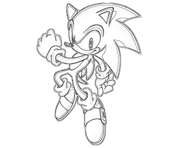 Coloring page: Sonic (Video Games) #153988 - Printable coloring pages