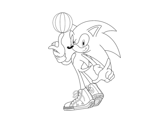 Coloring page: Sonic (Video Games) #153993 - Free Printable Coloring Pages