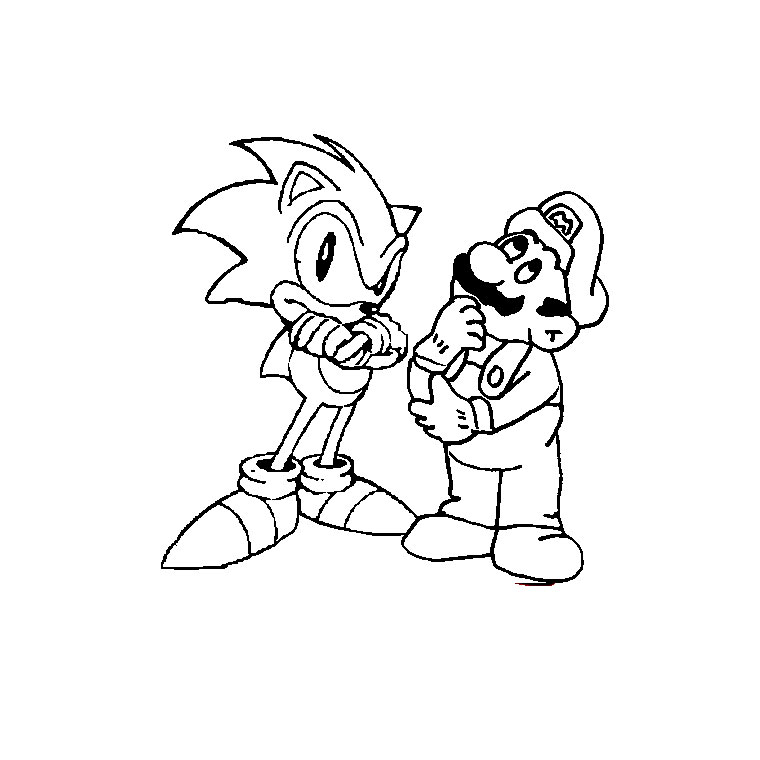 Coloring page: Sonic (Video Games) #153999 - Printable coloring pages