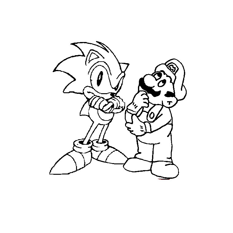 Sonic Movie - Traditional by UltraPixelSonic on DeviantArt  Super mario  coloring pages, Coloring pages, Cartoon coloring pages