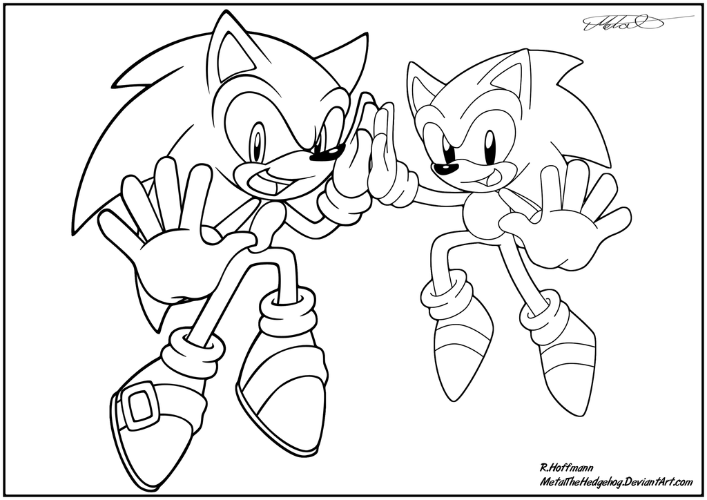 Coloring page: Sonic (Video Games) #154004 - Printable coloring pages