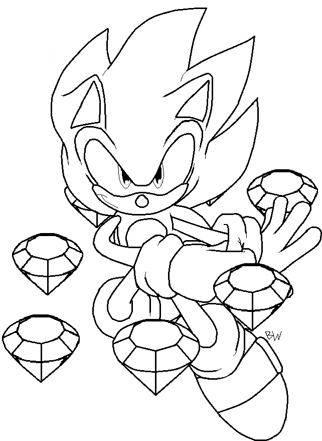 Coloring page: Sonic (Video Games) #154039 - Free Printable Coloring Pages