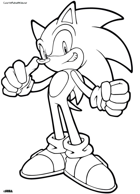 Coloring page: Sonic (Video Games) #154051 - Free Printable Coloring Pages