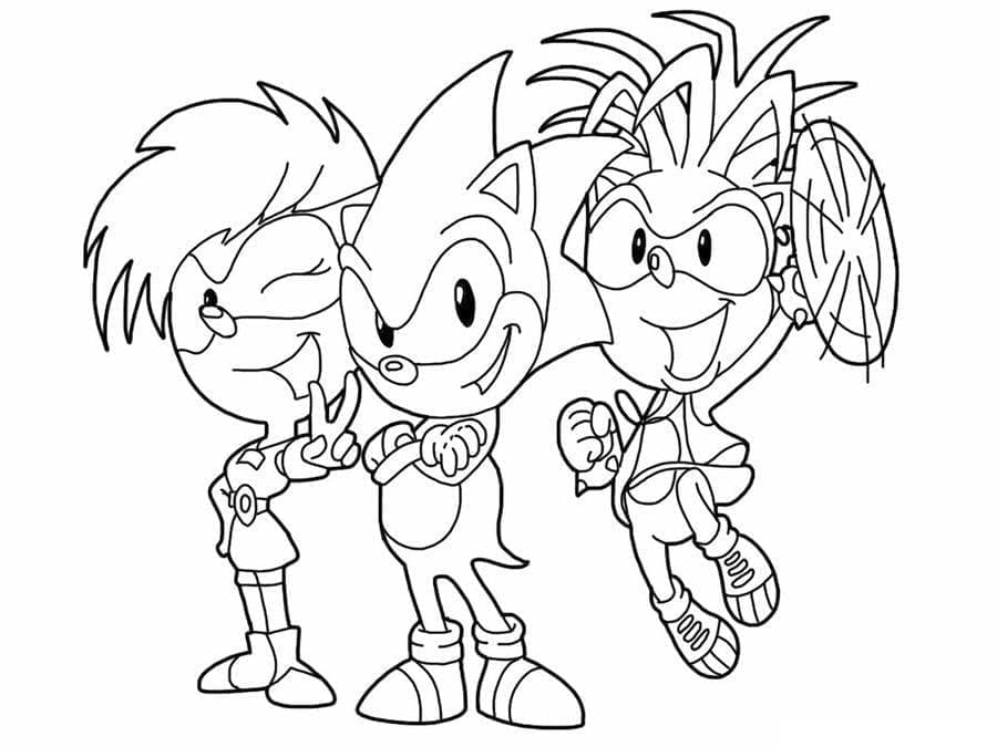 Free printable Sonic coloring page #180834 from Video Games collection