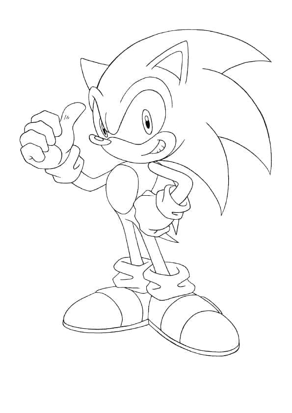 Free printable Sonic coloring page #180838 from Video Games collection