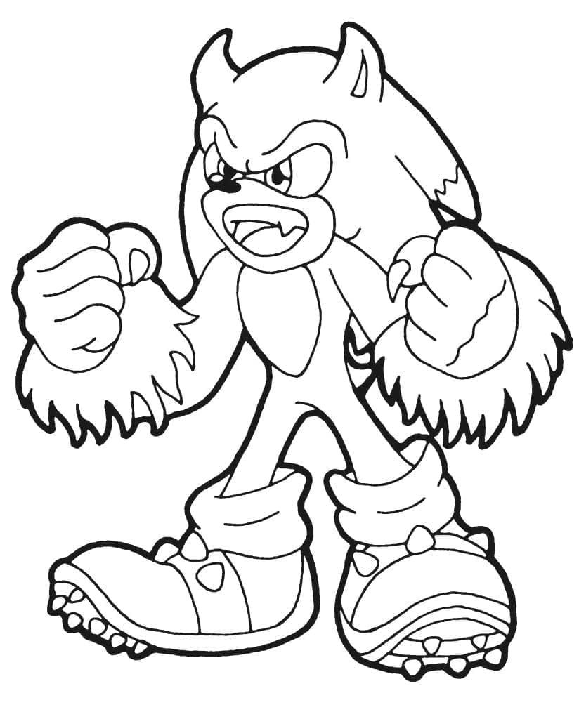 Free printable Sonic coloring page #180848 from Video Games collection