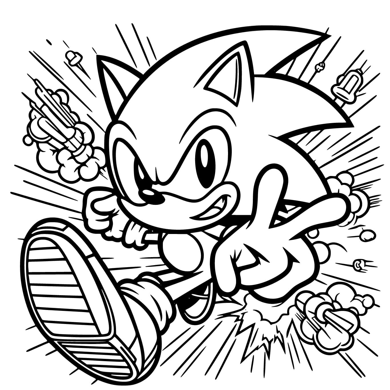 Free printable Sonic coloring page #213153 from Video Games collection