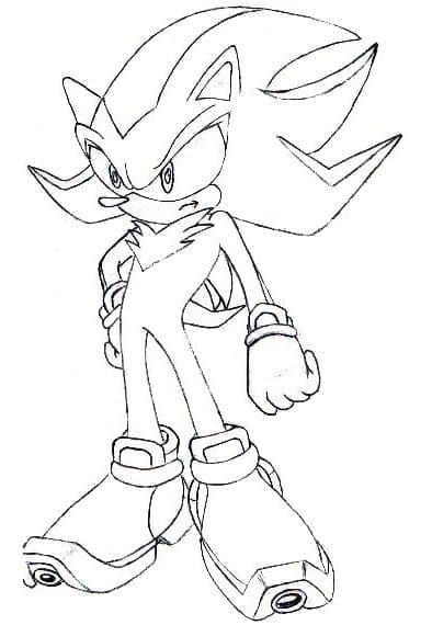 Free printable Sonic Shadow coloring page #216339 from Video Games collection Free printable Sonic Shadow coloring page #216339 from Video Games collection