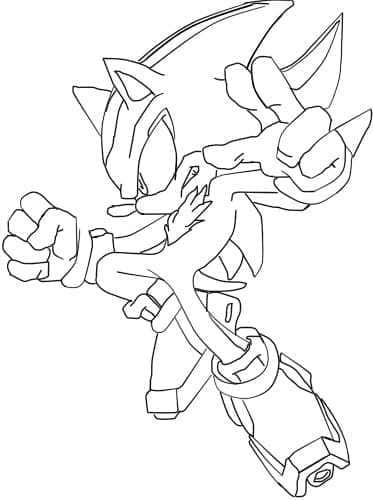 Free printable Sonic Shadow coloring page #216342 from Video Games collection