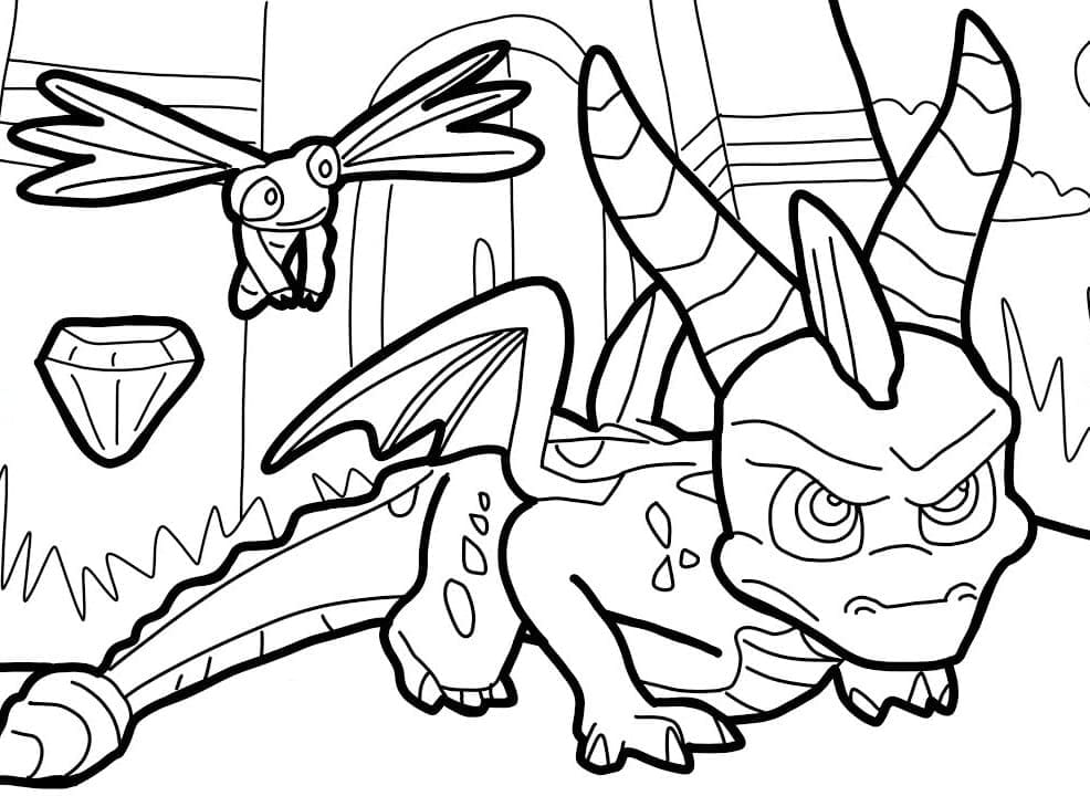 Free printable Spyro coloring page #205129 from Video Games collection