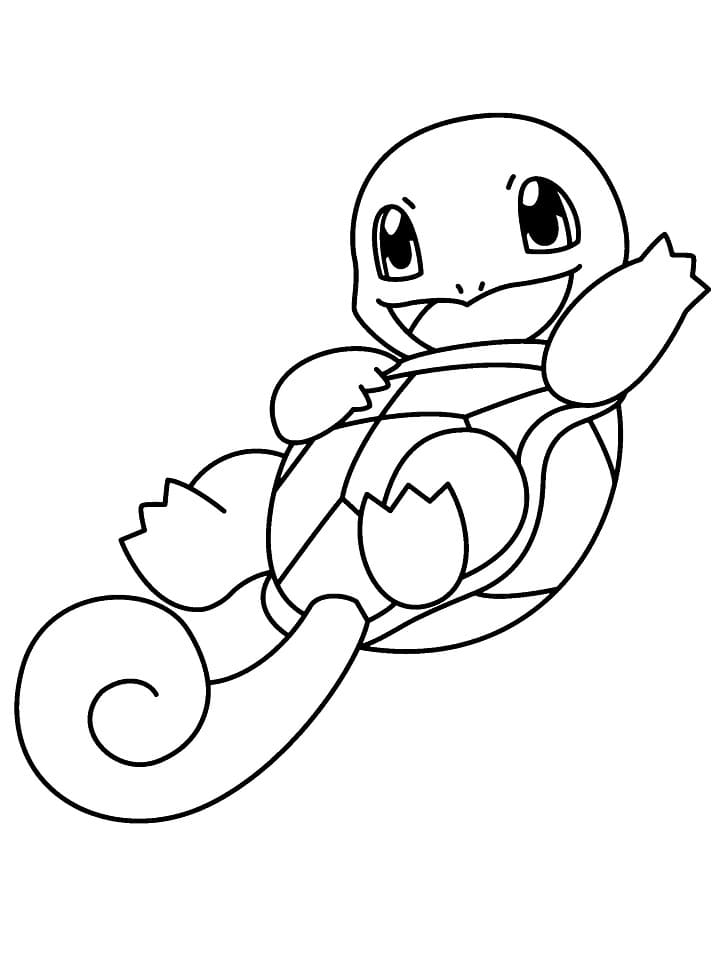 Free printable Squirtle coloring page #181488 from Video Games collection