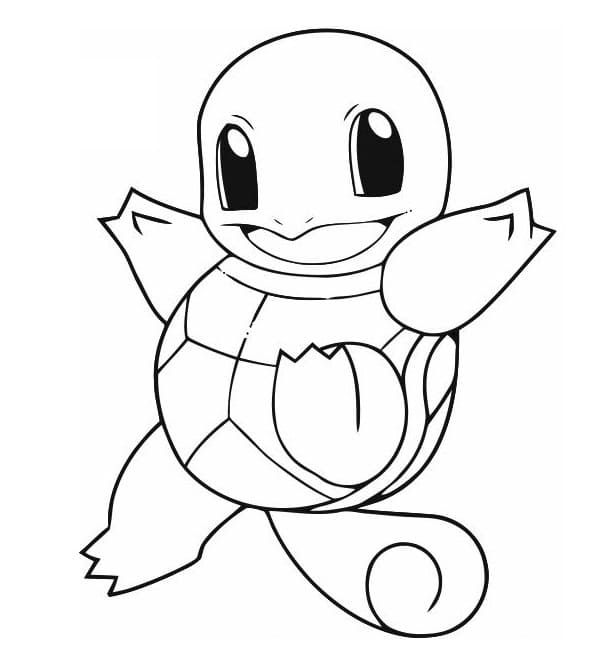 Free printable Squirtle coloring page #181492 from Video Games collection