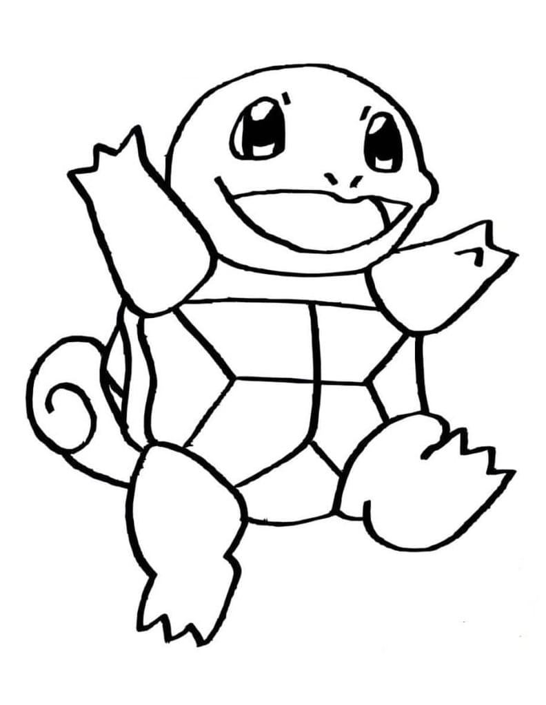 Free printable Squirtle coloring page #181499 from Video Games collection