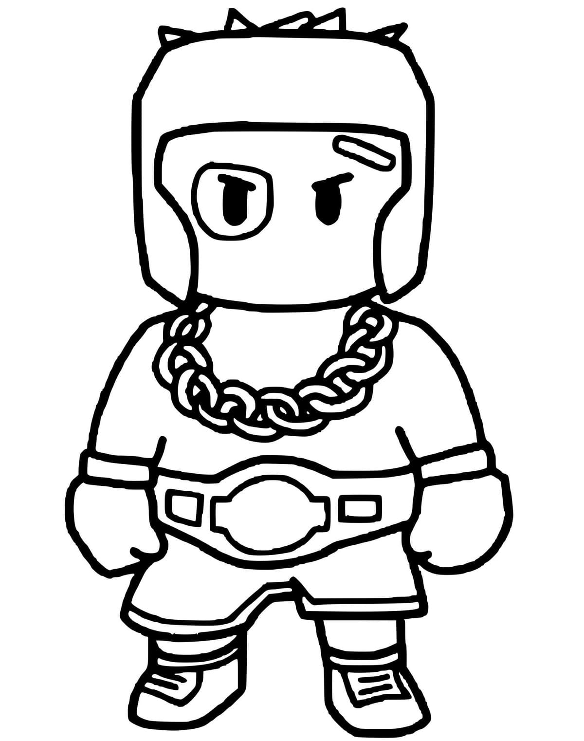 Free printable Stumble Guys coloring page #215586 from Video Games collection