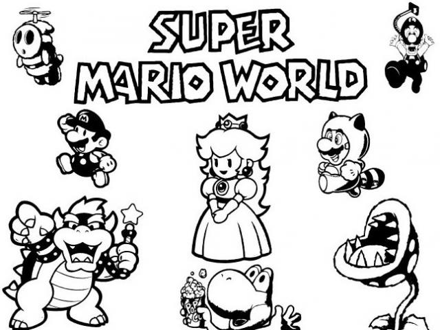 Coloring page: Super Mario Bros (Video Games) #153593 - Printable coloring pages