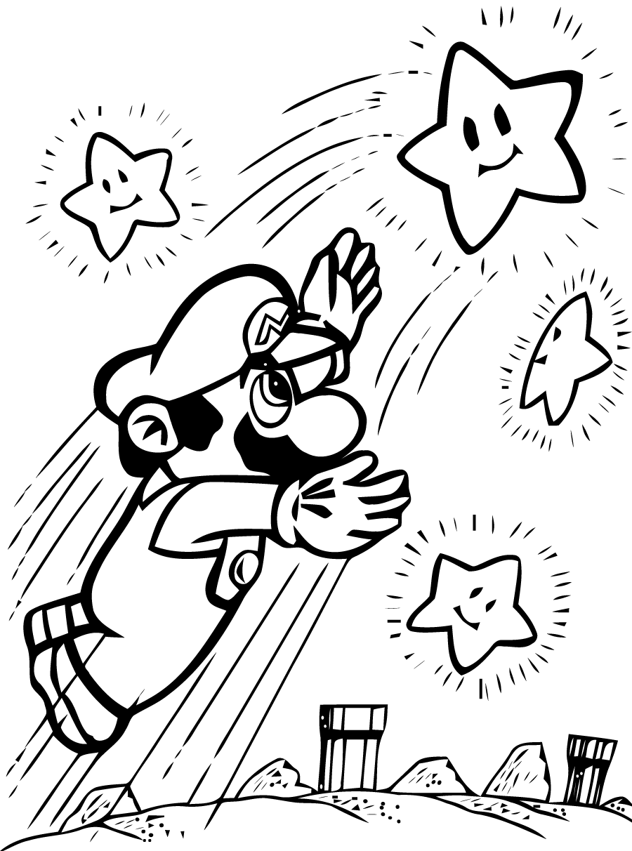 Coloring page: Super Mario Bros (Video Games) #153594 - Free Printable Coloring Pages