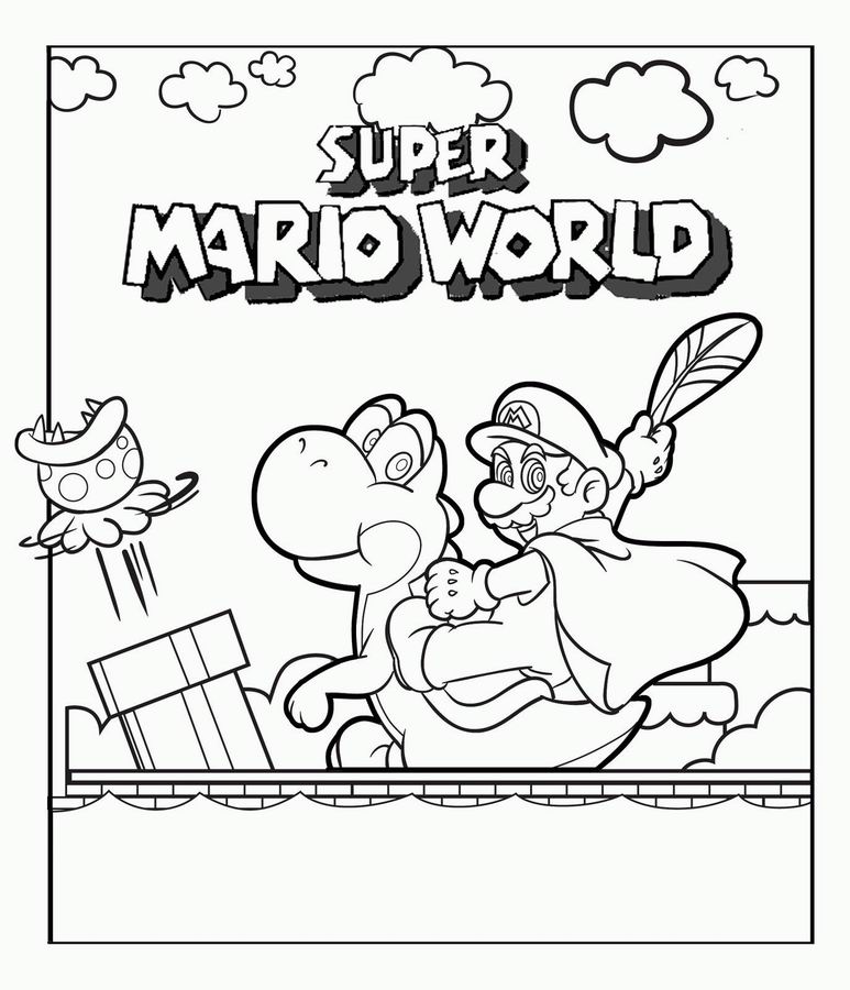 Coloring page: Super Mario Bros (Video Games) #153608 - Free Printable Coloring Pages